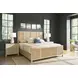 Oasis Dockside and Cross Hatch Cane King Panel Bed
