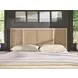 Oasis Dockside and Cross Hatch Cane King Panel Bed