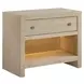 Oasis Nomad Snow Performance Fabric Tidal Upholstered Panel Bedroom Set