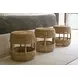 Oasis Woven Slimit Brown Round Stool