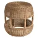 Oasis Woven Slimit Brown Round Stool