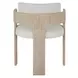 Oasis White 100" Rectangular Glass Top Dining Room Set