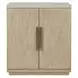 Oasis Dockside Natural Tan Oak and White 2 Door Bar Cabinet with LED