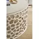 Oasis White Round Quartz Top Cocktail Table