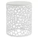 Oasis White and Quartz Top Occassional Table Set