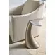 Azure Antique Nickel Whale Tail Accent Table
