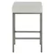 Azure Antique Brass and Nomad Snow Performance Fabric Counter Height Console Stool