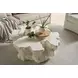 Oasis White Concrete Free Form Cliffside Outdoor Occassional Table Set