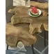 Oasis Natural Teak and Black Outdoor Free Form Nesting Table
