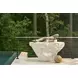 Oasis White Concrete Free Form Cliffside Outdoor Console Table