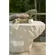 Oasis White Concrete Free Form Cliffside Outdoor Console Table