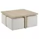Oasis Dockside Square Cocktail Table with Ottoman