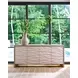 Azure Dockside and White Wave 4 Door Credenza