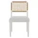 Oasis Shoreline and Nomad Snow Performance Fabric Dining Chair Set of 2