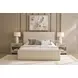 Oasis Drift Yukon Sand Performance Fabric Queen Upholstered Panel Bed