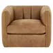 Vesta Winchester Sycamore Leather Upholstered Swivel Chair