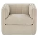 Vesta Silken Fog Upholstered Swivel Chair