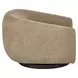 Fitz Vail Toffee Leather Upholstered Swivel Chair