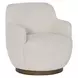 Chloe Colorado Natural Performance Fabric Upholstered Swivel Chair