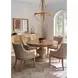 Oakmere White Upholstered Woven Arm Chair