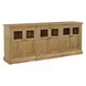 Oakmere Brindle 6 Door Credenza with LED