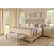 Oakmere Taupe 3 Drawer Meadow Nightstand with USB Charging