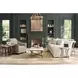 Oakmere White and Aged Pewter Quartz Top Occasional Table Set