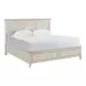 Birchaven Taupe King Storage Panel Bed