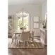 Oakmere White Upholstered Willow Arm Chair
