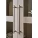 Oakmere Taupe 2 Glass Door Meadow Display Cabinet with LED