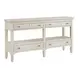 Oakmere Taupe Rectangular 4 Drawer Console Table