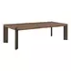 Evermont Haze and Smoked Gold 122" Extendable Rectangular Dining Table