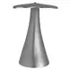 Azure Antique Nickel Whale Tail Accent Table