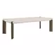 Modern Mist and Smoked Gold 122" Extendable Rectangular Dining Table