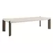 Modern Mist and Smoked Gold 122" Extendable Rectangular Dining Table