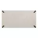 Modern Mist and Smoked Gold 122" Extendable Rectangular Dining Table