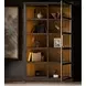 Modern Veil and Smoked Gold 2 Door Display Cabinet with LED