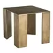 Modern Bronze Outdoor Rectangular Eclipse End Table