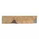 Modern Antique Nickel and Light Emperador Rectangular Stone Top Console Table