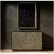 Evermont Matte Black and Pyrite 2 Door Cosmo Hall Chest