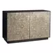 Evermont Matte Black and Pyrite 2 Door Cosmo Hall Chest