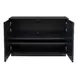 Evermont Matte Black and Pyrite 2 Door Cosmo Hall Chest