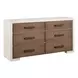 Modern Beige and Sable Upholstered Panel Bedroom Set
