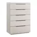 Evermont Mist and White 5 Drawer Quartz Top Chest