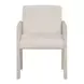Modern Beige and Mist Upholstered Arm Chair