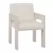 Modern Beige and Mist Upholstered Arm Chair