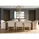 Modern Beige and Mist Upholstered Arm Chair