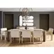 Modern Beige and Mist Upholstered Arm Chair