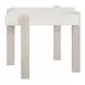 Evermont Mist and White Quartz Stone Top Occasional Table Set