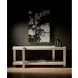 Evermont White and Mist Rectangular Quartz Stone Top Console Table